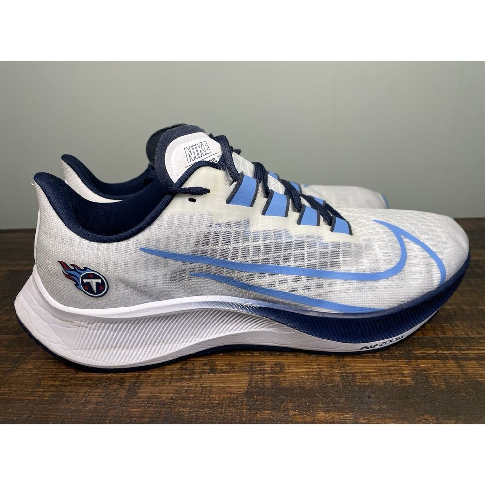 Nike Air Zoom Pegasus 37 Tennessee Titans White Blue Men’s Size 11 CZ5625-100